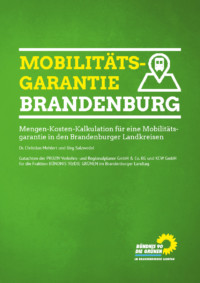 Cover des Gutachtens: Mobilitätsgarantie Brandenburg