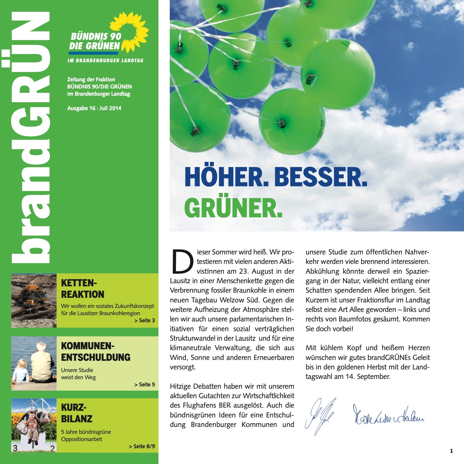 Cover der brandGrün 16